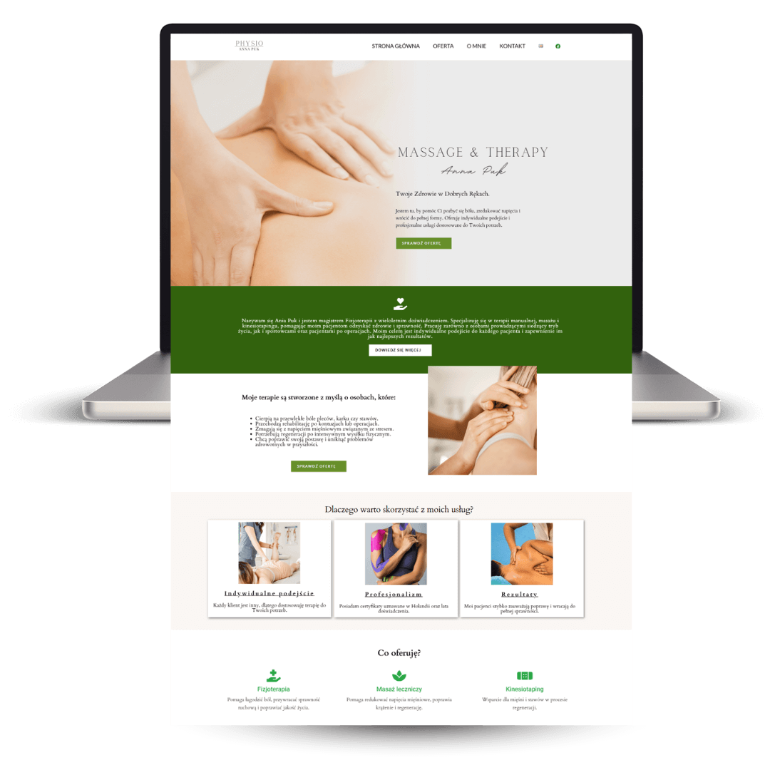 strona internetopwa fizjoterapia