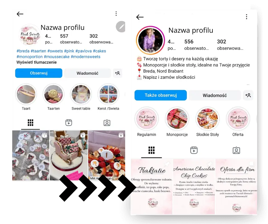 optymalizacja profil instagram